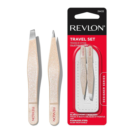 Revlon Designer Series Mini Tweezer Set, Hair Removal Tool Kit