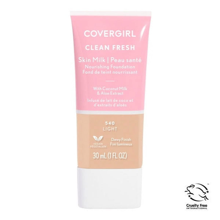 COVERGIRL Clean Fresh Skin Milk, Dewy Finish, Light, 1 oz