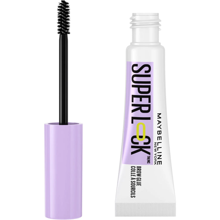 Maybelline  Super Lock Brow Glue Clear Eyebrow Gel, Clear, 0.23 fl oz