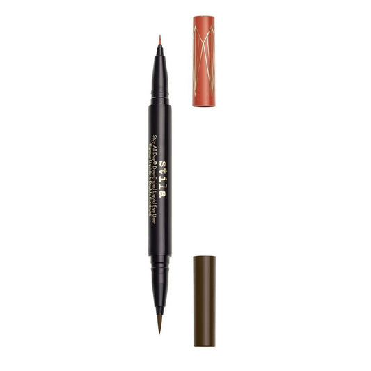 Stila Stay All Day Dual Eye Liner Dark Brown / Amber, 0.033 oz