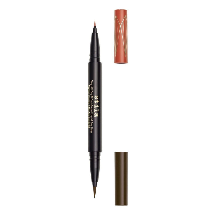 Stila Stay All Day Dual Eye Liner Dark Brown / Amber, 0.033 oz
