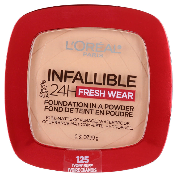 L'Oreal Paris Infallible Pressed Powder, Ivory Buff, 0.31 oz, Longwearing