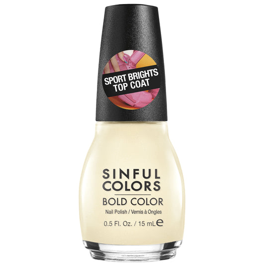 Sinful Colors Sporty Brights Nail Polish, Rubber Top Coat