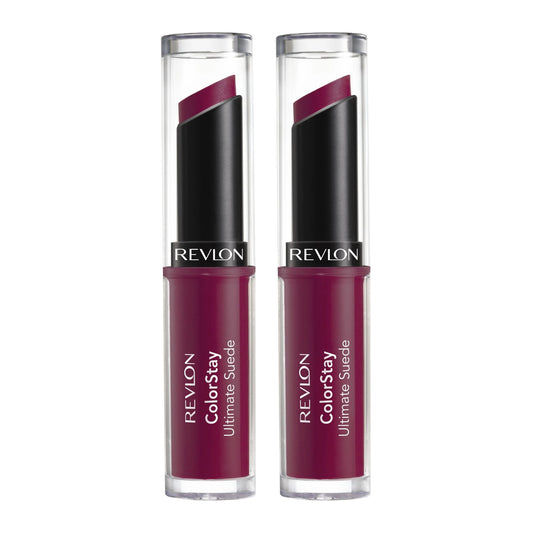 Revlon ColorStay Ultimate Suede Lipstick, Wardrobe, 0.09 oz, Pack of 2