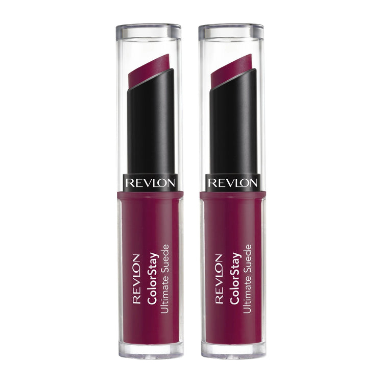 Revlon ColorStay Ultimate Suede Lipstick, Wardrobe, 0.09 oz, Pack of 2