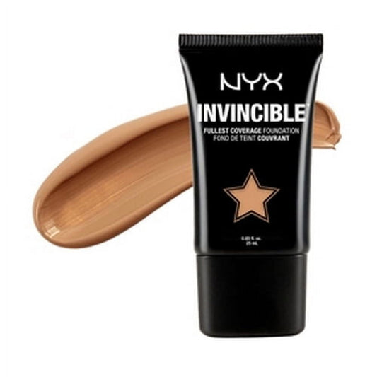 NYX Professional Makeup Invincible Fullest Coverage Foundation, Tan, 0.85 Ounce