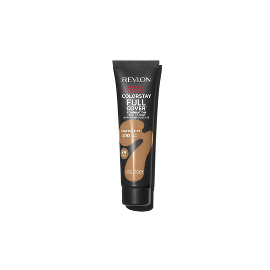 WHOLESALE Revlon ColorStay Full Cover Longwear Matte Foundation, Heat & Sweat Resistant Lightweight Face Makeup, Toast (410), 1.0 oz