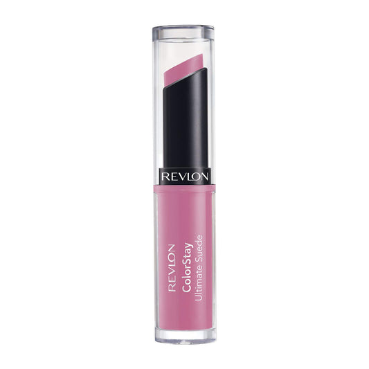 WHOLESALE REVLON ColorStay Ultimate Suede Lipstick, Longwear Soft, Ultra-Hydrating High-Impact Lip Color, Formulated with Vitamin E, Silhouette (001), 0.09 oz 100 UNITS