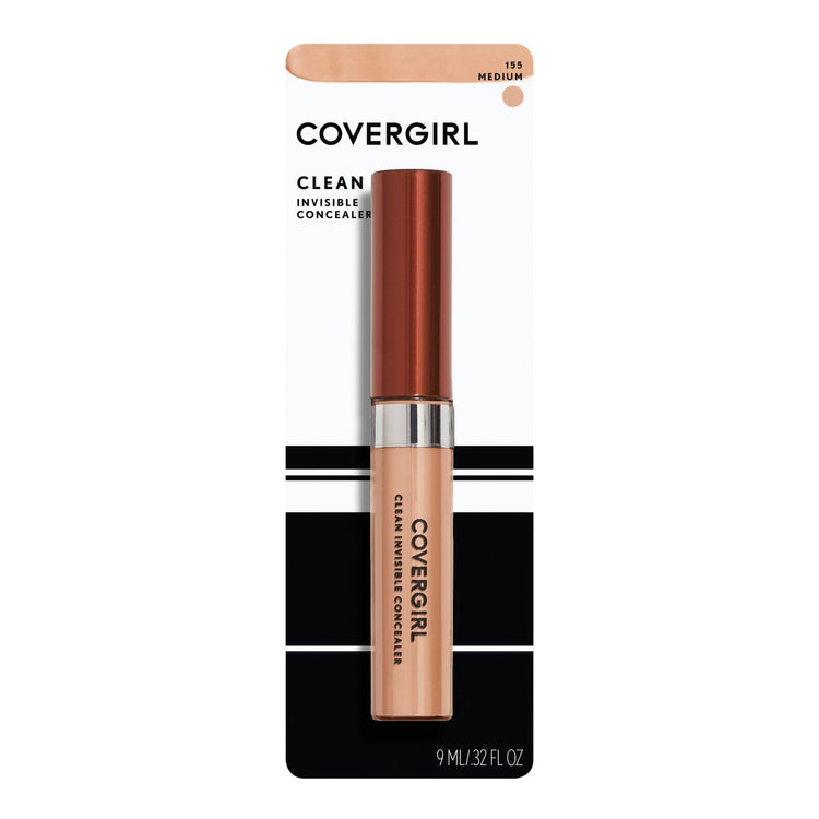 COVERGIRL Clean Invisible Lightweight Concealer, 155 Medium