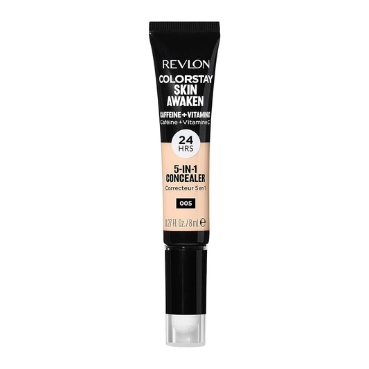 WHOLESALE Revlon ColorStay Skin Awaken 5-in-1 Concealer, Lightweight, Creamy Longlasting Face Makeup with Caffeine & Vitamin C, For Imperfections, Dark Circles & Redness, 005 Fair, 0.27 Fl Oz 47 UNITS