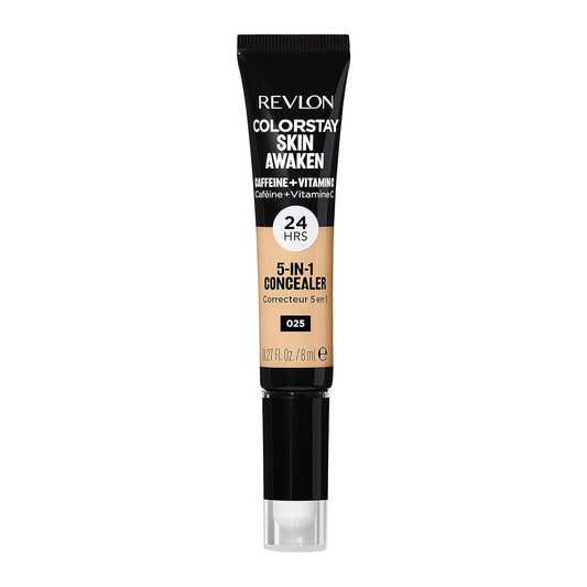 WHOLESALE Revlon ColorStay Skin Awaken 5-in-1 Concealer, Lightweight, Creamy Longlasting Face Makeup with Caffeine & Vitamin C, For Imperfections, Dark Circles & Redness, 025 Light Beige, 0.27 Fl Oz 40 UNITS