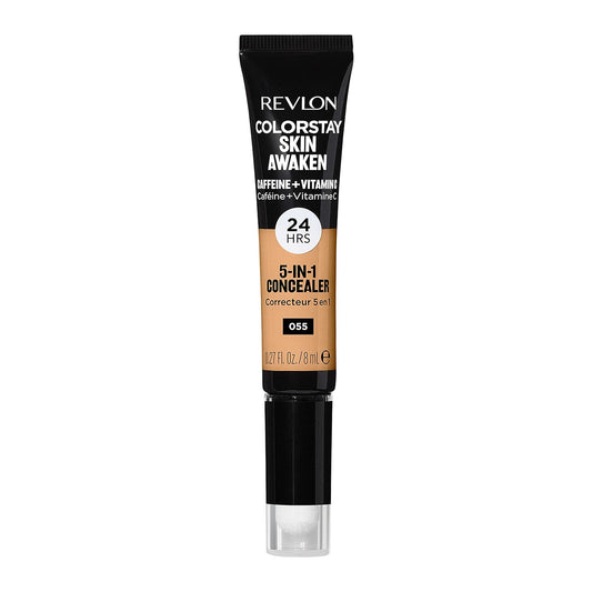 WHOLESALE Revlon ColorStay Skin Awaken 5-in-1 Concealer, Lightweight, Creamy Longlasting Face Makeup with Caffeine & Vitamin C, For Imperfections, Dark Circles & Redness, 055 Coffee, 0.27 Fl Oz 39 UNITS