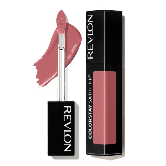 WHOLESALE REVLON ColorStay Satin Ink Crown Jewels Liquid Lipstick, Longlasting & Waterproof Lipcolor, Moisturizing Creamy Formula Infused with Black Currant Seed Oil, 037 Majestic Rose, 0.17 fl oz. 35 UNITS