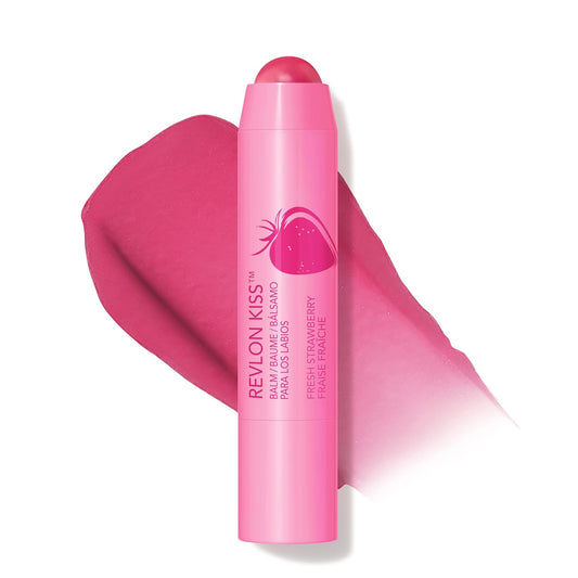 WHOLESALE Revlon Kiss Tinted Lip Balm with SPF 20, Hydrating, Flavored, Infused with Natural Fruit Oils, 025 Fresh Strawberry, 0.09 oz 48 UNITS