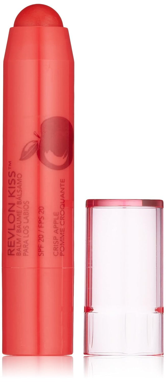 WHOLESALE Revlon Lip Balm, Kiss Tinted Lip Balm, Face Makeup With Lasting Hydration, SPF 20, Infused With Natural Fruit Oils, 030 Crisp Apple, 0.09 Oz 72 UNITS