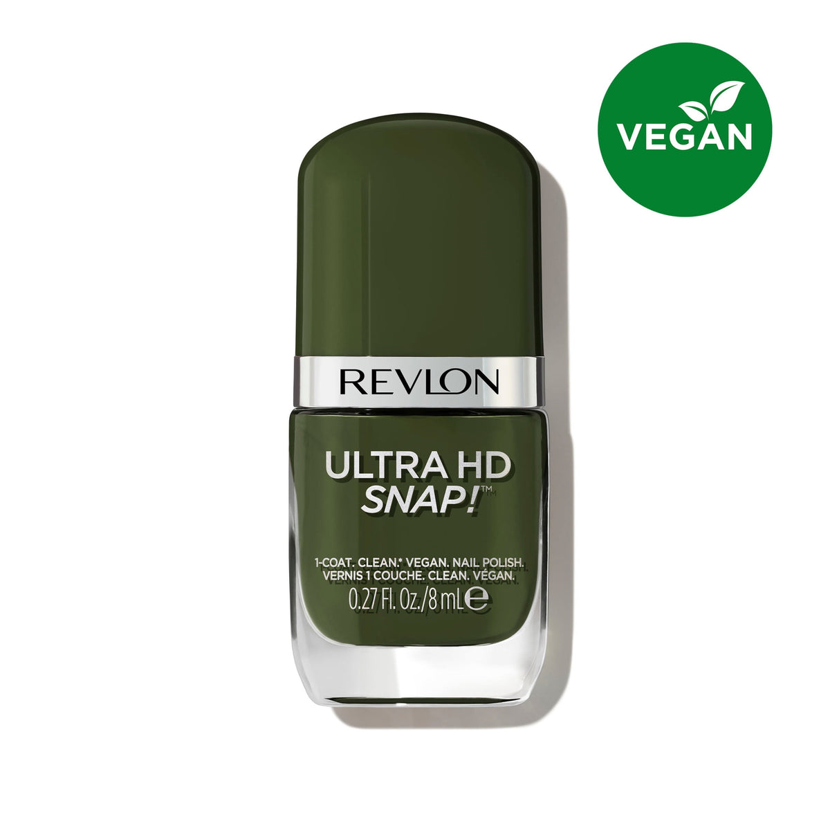 Revlon Ultra HD Snap Vegan Glossy Nail Polish, 022 Commander in Chief, 0.27 fl oz