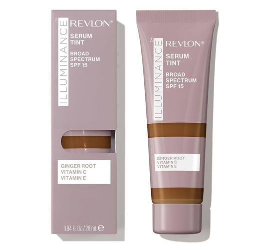 WHOLESALE Revlon Illuminance Tinted Serum, Triple Hyaluronic Acid, Evens Out Skin Tone Over Time and Hydrates All Day, SPF 15, 517 Amber, 0.94 fl oz. 48 units