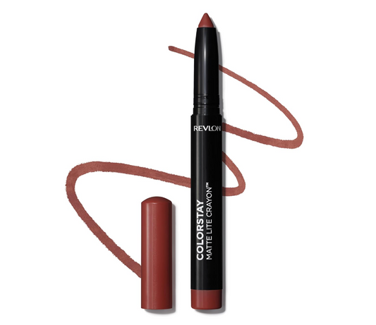 WHOLESALE REVLON ColorStay Matte Lite Crayon Lipstick with Built-in Sharpener, Smudge-proof, Water-Resistant Non-Drying Lipcolor, 003 Soufflé All Day, 130 UNITS