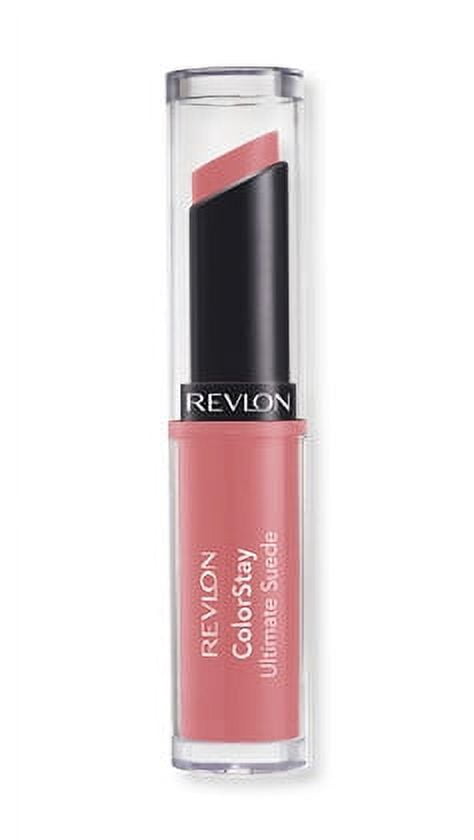 Revlon ColorStay Ultimate Suede Lipstick, Longwear Soft, Ultra-Hydrating High-Impact Lip Color, Formulated with Vitamin E, 025 Socialite, 0.09 oz