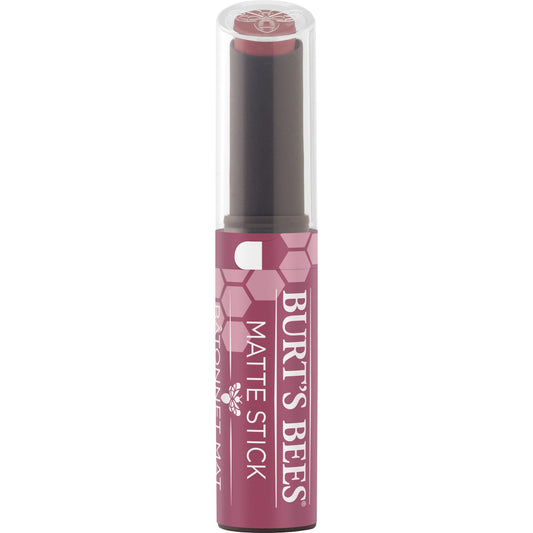 Burts Bees 100% Natural Origin Matte Stick Rush of Raspberry, 1 Tube