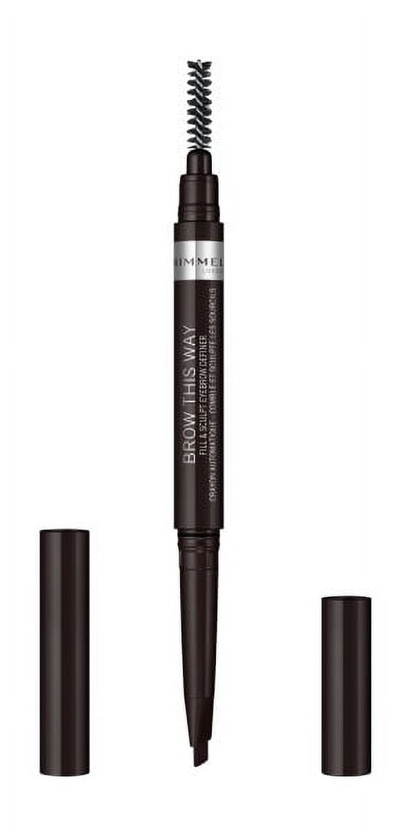 Rimmel Brow This Way Fill & Sculpt Eyebrow Definer, Soft Black