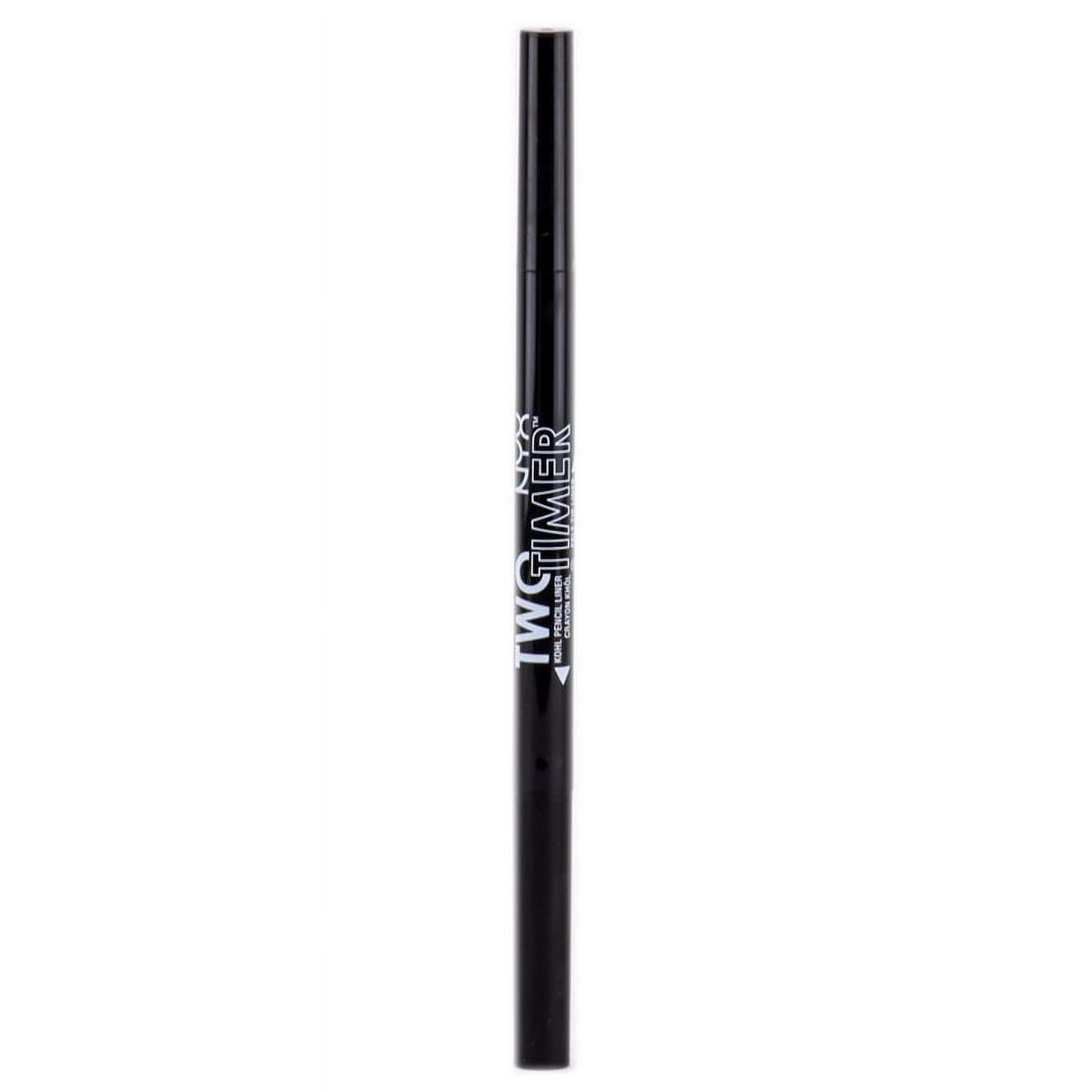 NYX Professional Makeup Two Timer Eyeliner, Jet Black 0.04 oz