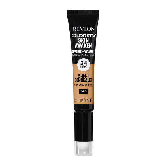 Revlon ColorStay Skin Awaken Cream Concealer Makeup, Longwear, 060 Deep, 0.27 fl oz