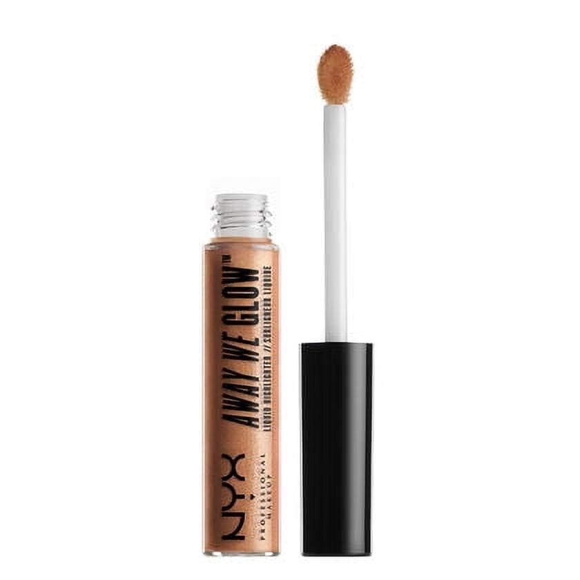 NYX Professional Makeup Away We Glow Liquid Highlighter, Gold Rush