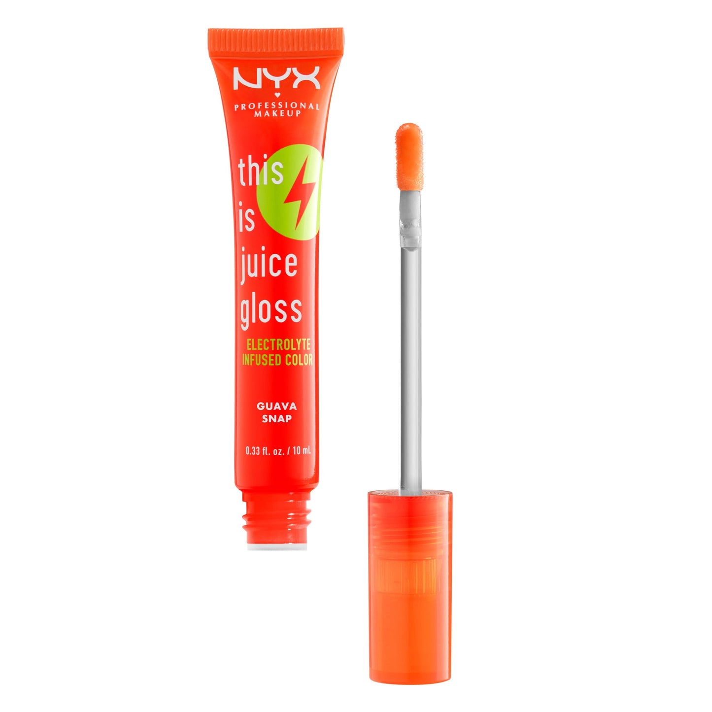 NYX Professional Makeup This Is Juice Gloss, Hydrating Lip Gloss, Guava Snap, 0.33 fl oz