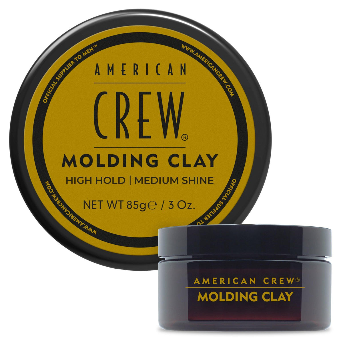 American Crew Men's Hair Molding Clay, Strong Hold & Medium Shine