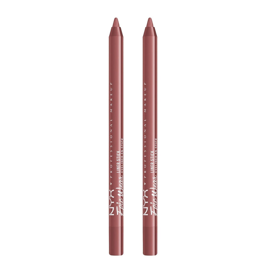 NYX Professional Makeup Epic Wear Liner Sticks, Long-Lasting Waterproof Eyeliner Pencil, Dusty Mauve, Pack of 2
