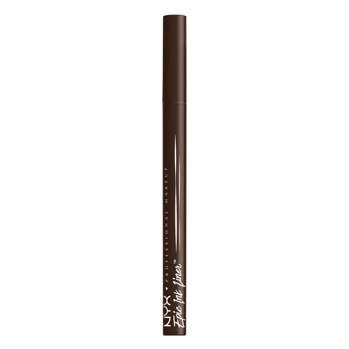 NYX Professional Makeup Epic Ink Liner, Waterproof Liquid Eyeliner, Dark Chocolate, 0.03 fl oz