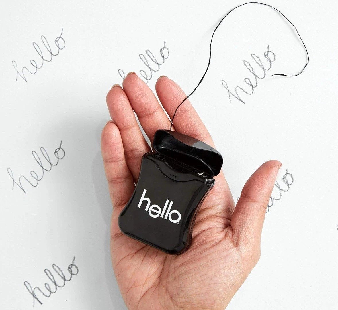 Hello Activated Charcoal Infused Dental Floss 54.6 yds- Pack of 3