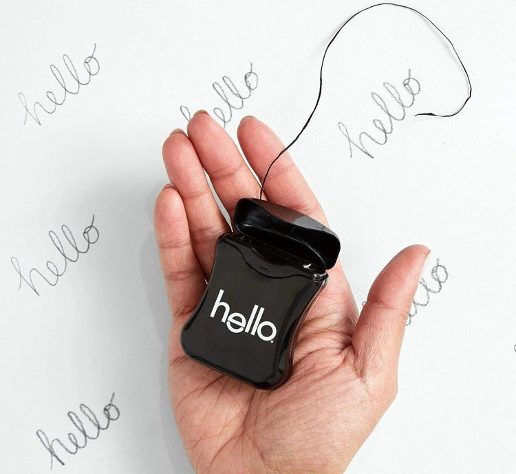Hello Activated Charcoal Infused Dental Floss 54.6 yds- Pack of 3