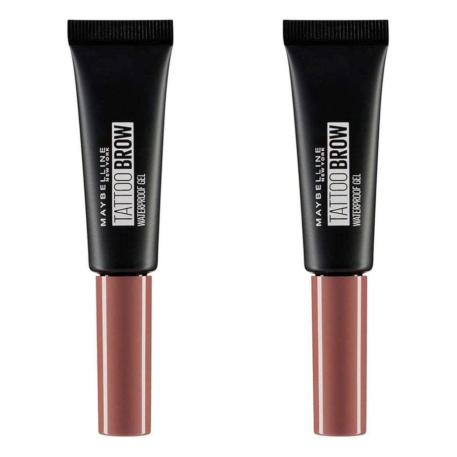 Maybelline Tattoo Brow Waterproof Gel, 09 Auburn, 5ml - 2 Pack