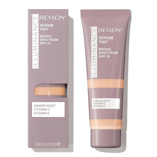 Revlon Illuminance Serum Tint, Liquid Foundation, Light Buildable Coverage, Creamy Natural, 0.94 fl oz.