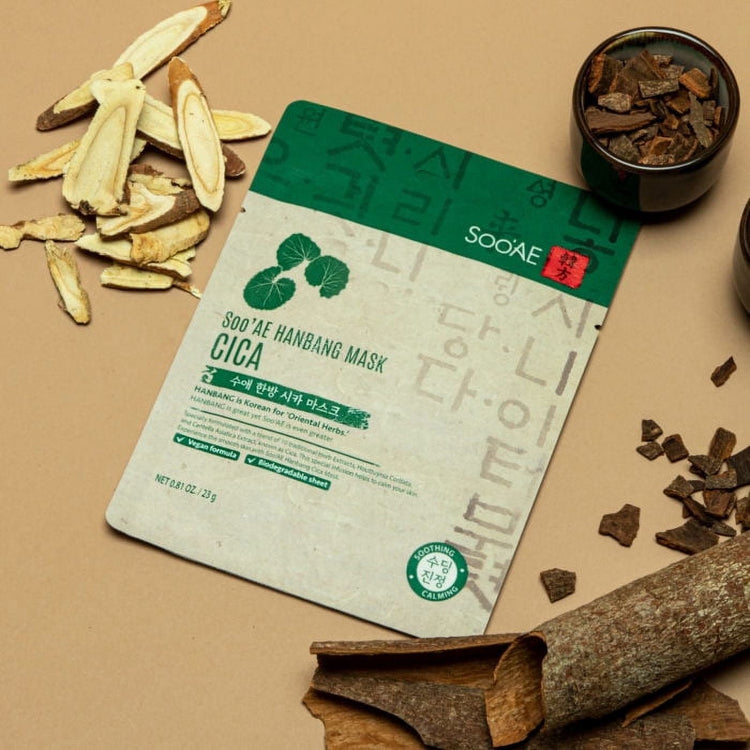 SOO'AE hanbang mask cica, Pack of 12
