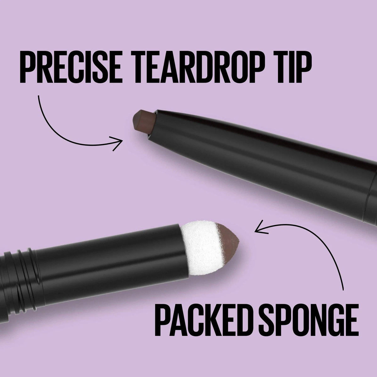 Maybelline Express Brow 2-In-1 Pencil and Powder Eyebrow Makeup Black Brown 262