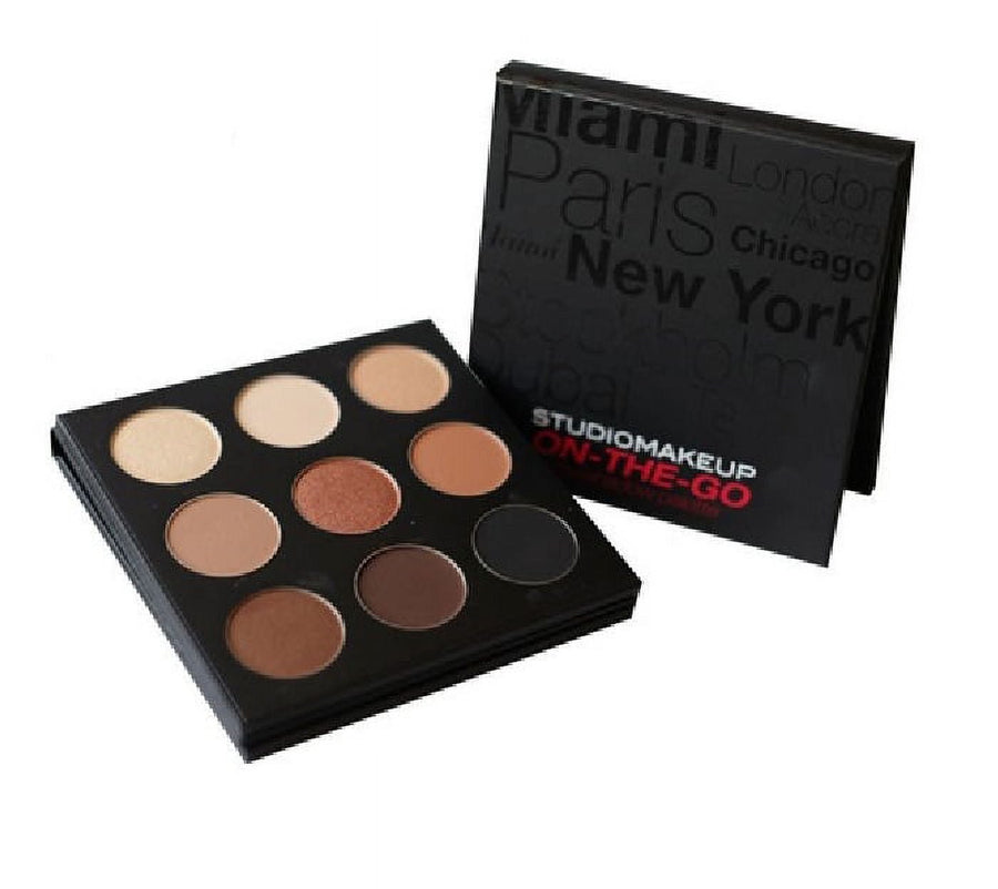 Studio Makeup On-The-Go 9 Color Eyeshadow Palette  - Warm Up (0.45 Oz)