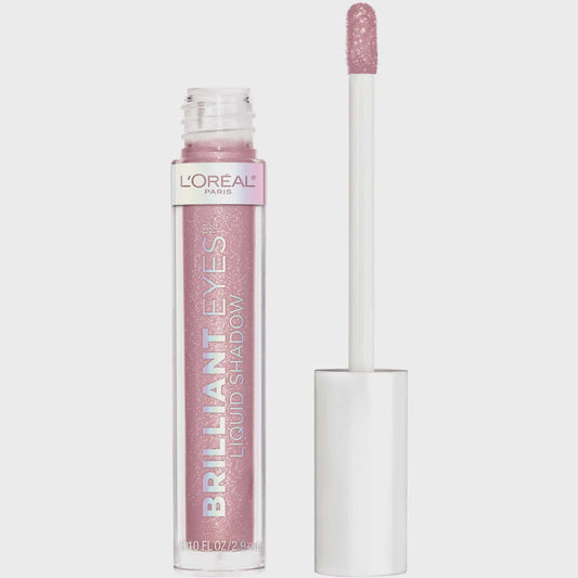 L'Oreal Paris Brilliant Eyes Shimmer Liquid Eye Shadow Makeup, Amethyst Quartz