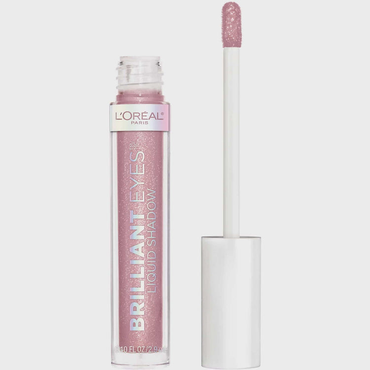L'Oreal Paris Brilliant Eyes Shimmer Liquid Eye Shadow Makeup, Amethyst Quartz