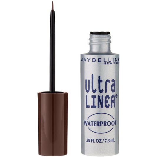 Maybelline Ultra Liner Waterproof Liquid Eyeliner, Dark Brown, 0.25 fl. oz.
