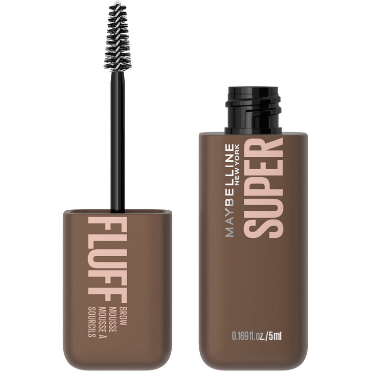 Maybelline Superfluff Volumizing Eyebrow Gel Mousse, Medium Brown, 0.17 fl oz