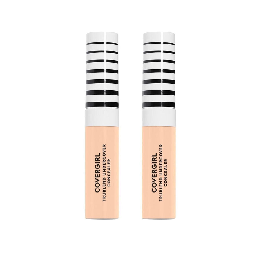 COVERGIRL TruBlend Undercover Concealer, Porcelain, 0.33 oz, Full Coverage, Pack of 2