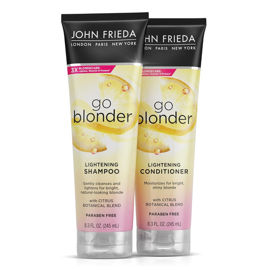 John Frieda Go Blonder Shampoo & Conditioner Blonde Hair Citrus Blend 8.3oz 2Pk