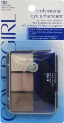 CoverGirl Eye Enhancers 3 Kit Eye Shadow, Cafe Au Lait [105], 0.17 oz