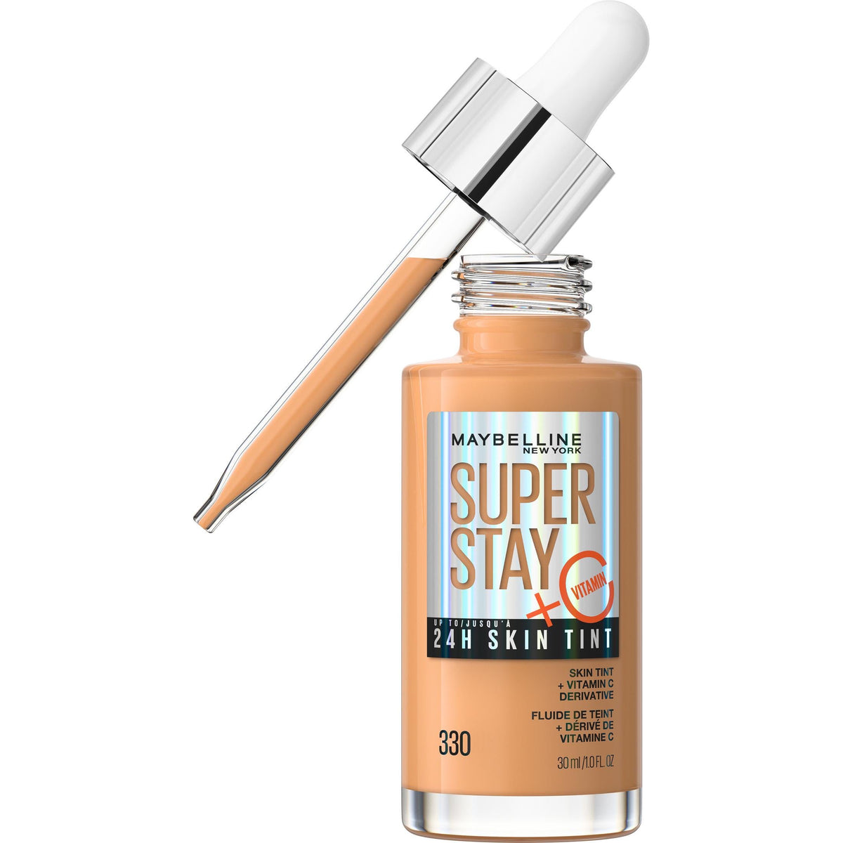Maybelline Super Stay Super Stay Up to 24HR Skin Tint with Vitamin C, 330, 1 fl oz