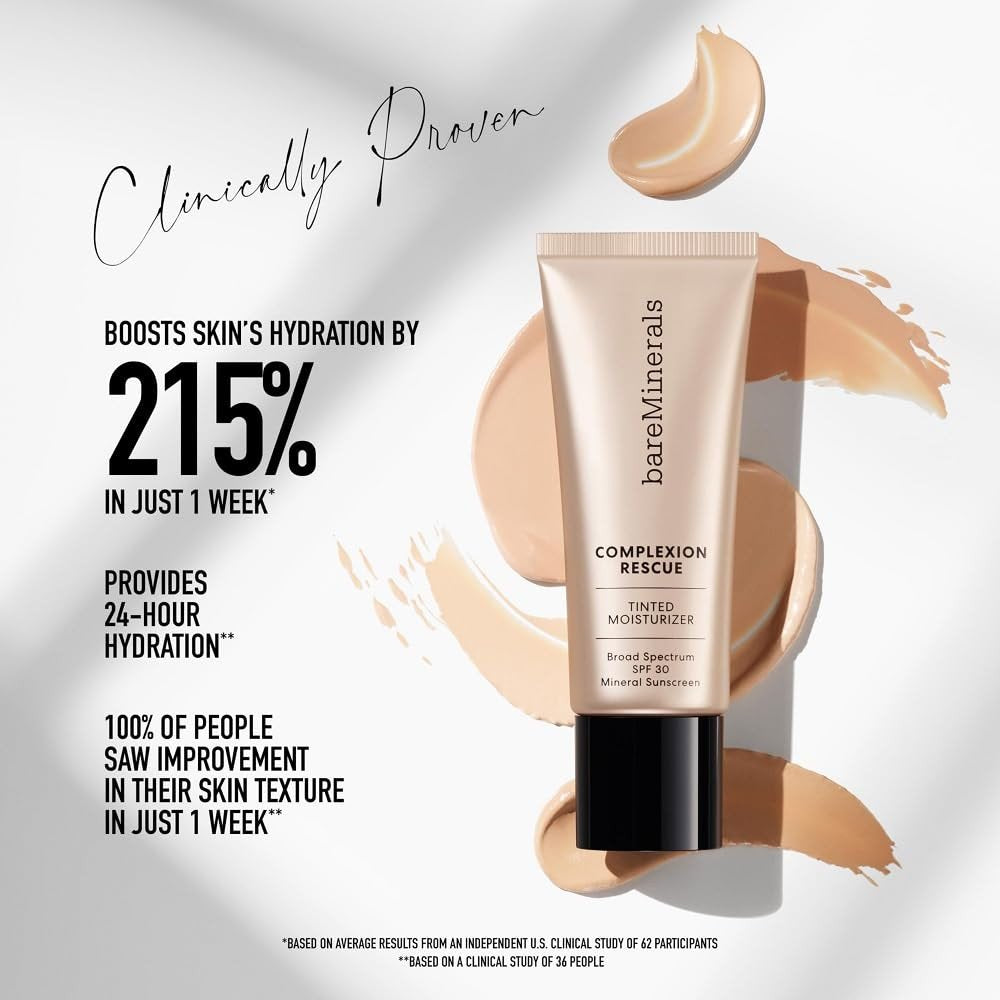 bareMinerals Complexion Rescue Tinted Moisturizer SPF 30, Buttercream 03 1.18 oz
