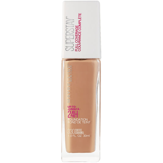 Maybelline Super Stay Full Coverage Liquid Foundation Makeup, Toffee, 1 fl. oz.