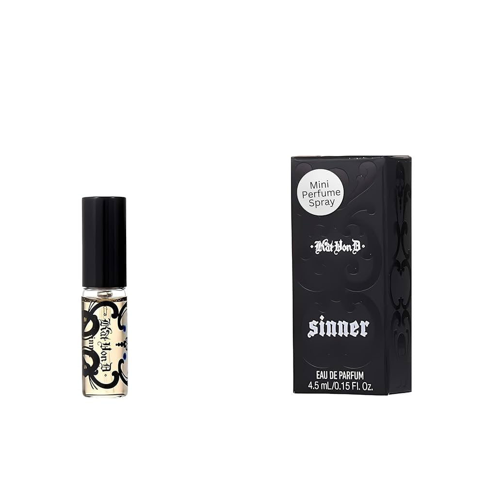 KAT VON D Eau de Parfum SINNER Deluxe Travel Size (4.5ml/.15oz), Pack of 2